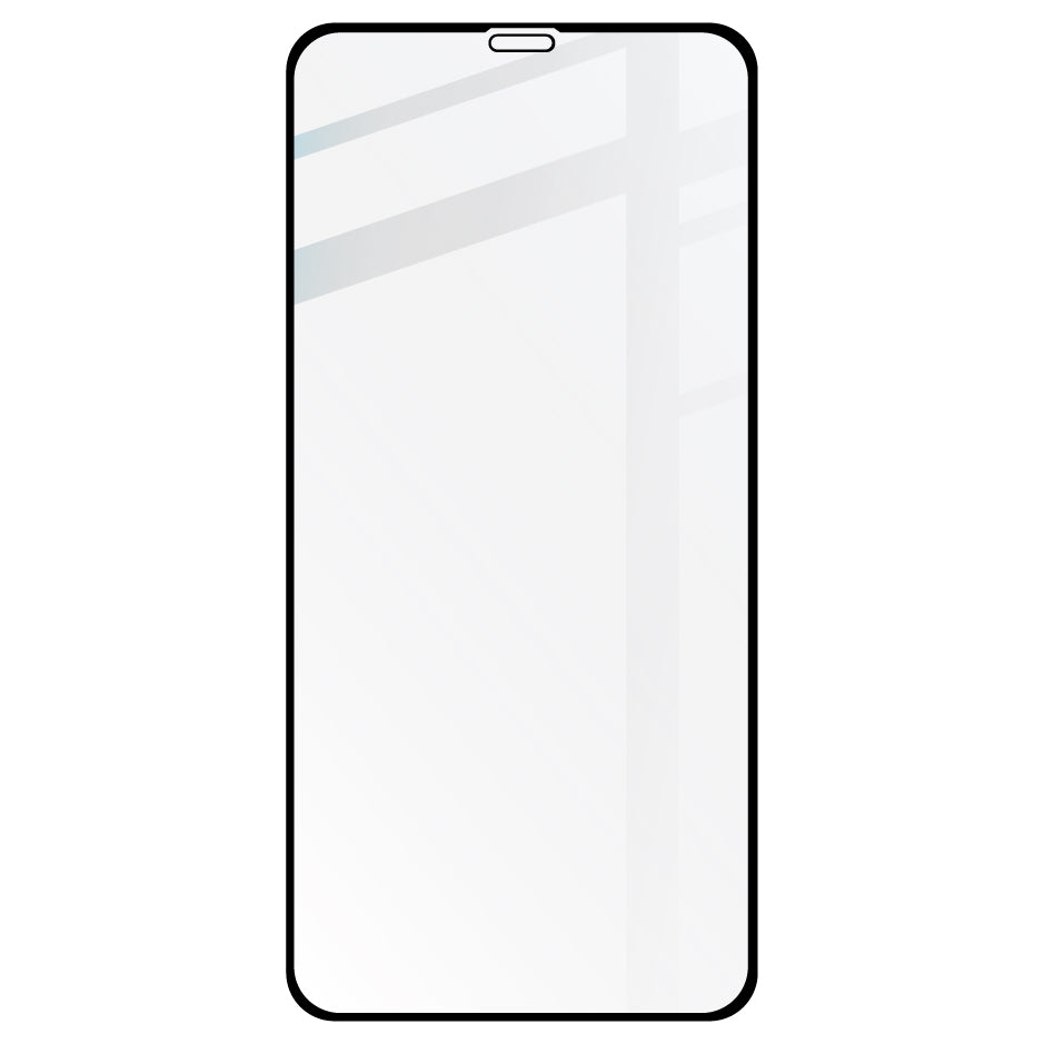 Gehärtetes Glas Bizon Glass Edge für iPhone 11 Pro Max / Xs Max, schwarzer Rahmen