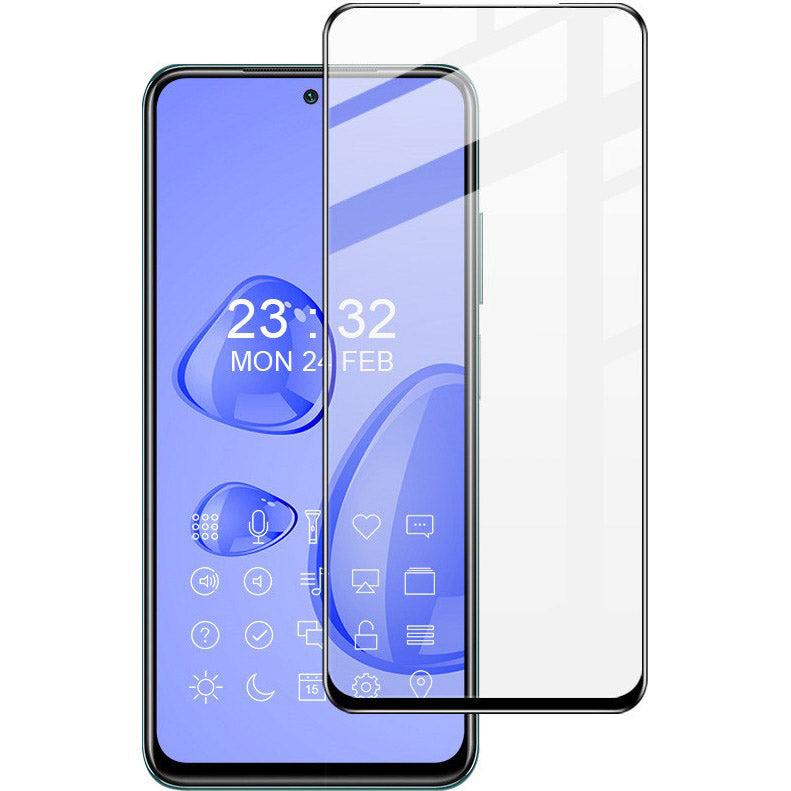 Gehärtetes Glas Bizon Glass Edge für Motorola Edge 30, Schwarz