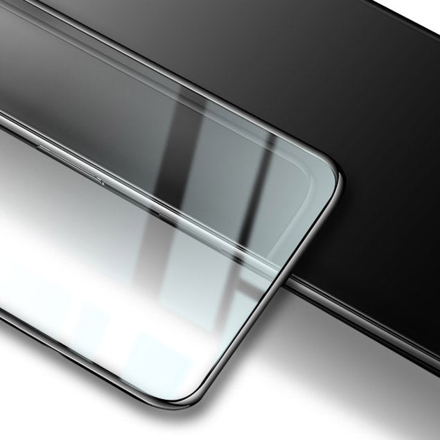 Gehärtetes Glas Bizon Glass Edge für Moto G9 Power, Schwarz