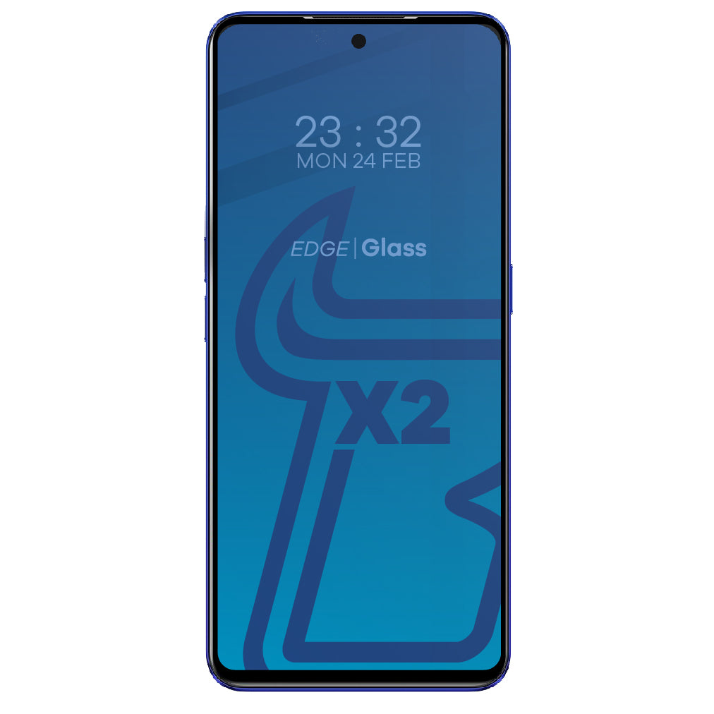 Gehärtetes Glas - 2 Stück + Kameraschutz für Realme GT Neo 3, Bizon Glass Edge Pack, Schwarz