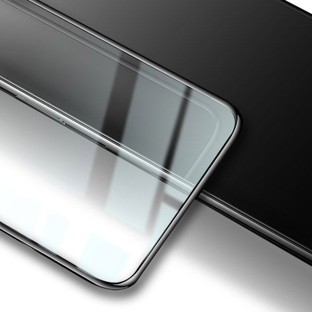 Gehärtetes Glas Bizon Glass Edge - 2 Stück + Kameraschutz für Oppo Reno 7 5G, Schwarz