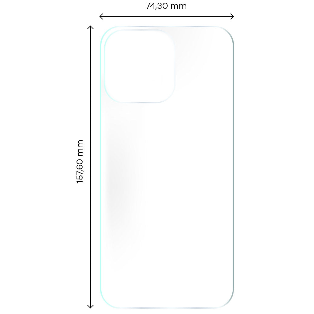 Hydrogel Folie für die Rückseite Bizon Glass, iPhone 14 Pro Max, 2 Stück