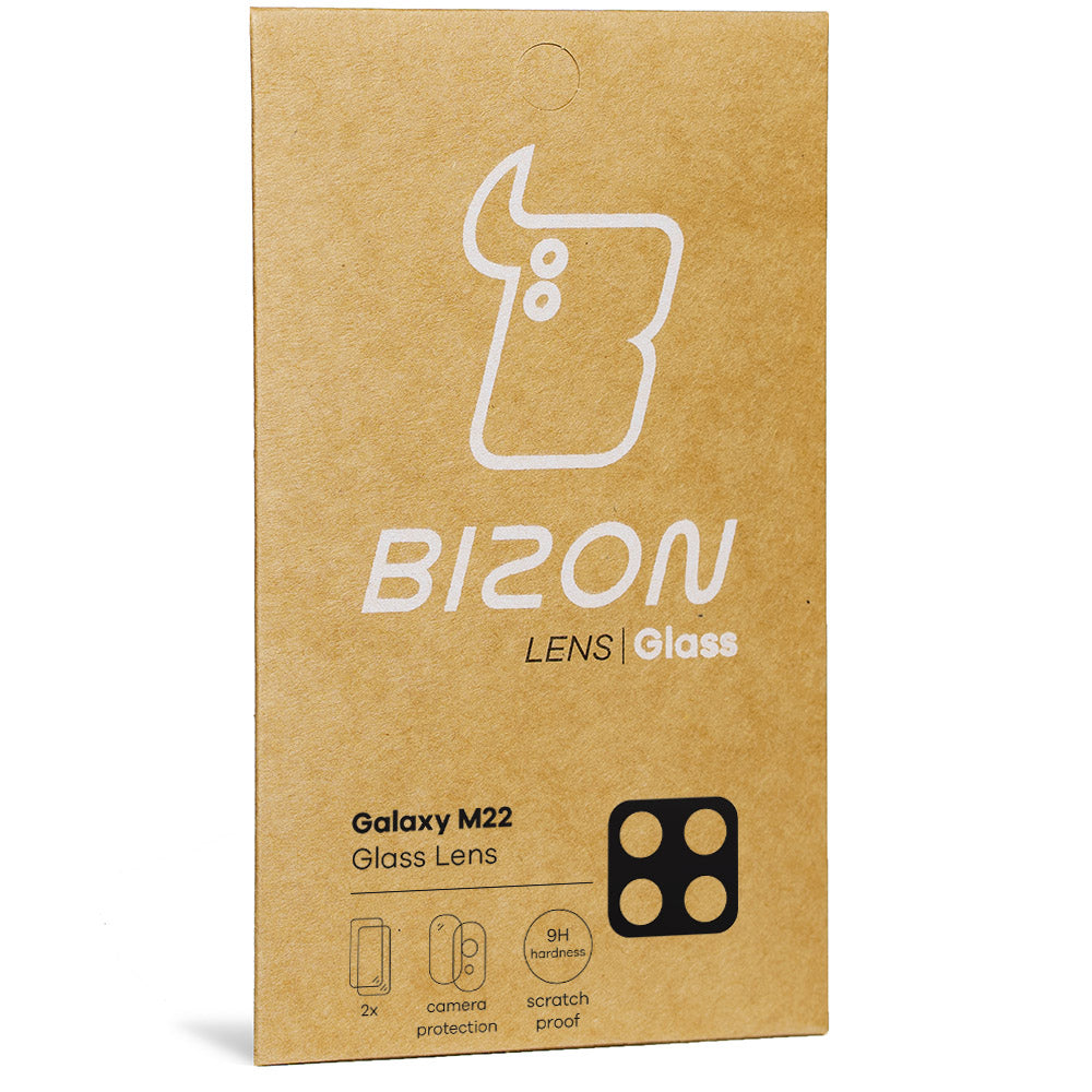 Glas für die Kamera Bizon Glass Lens für Galaxy M22 / A22 4G, 2 Stück