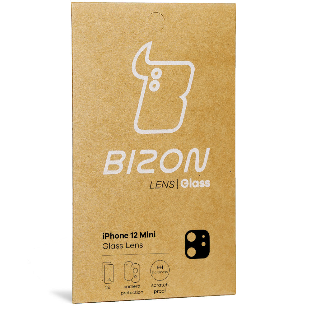 Glas für die Kamera Bizon Glass Lens für iPhone 12 Mini, 2 Stück