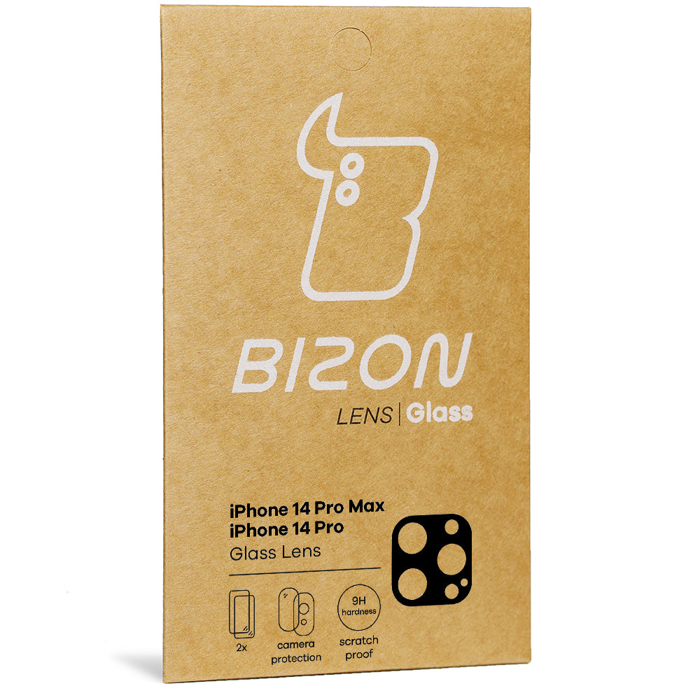 Glas für die Kamera Bizon Glass Lens für iPhone 14 Pro / 14 Pro Max, 2 Stück