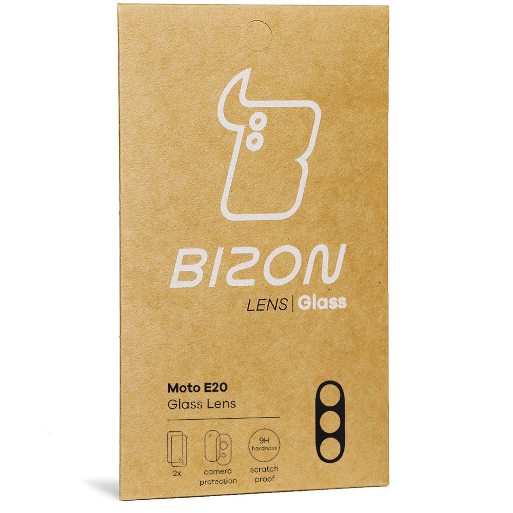 Glas für die Kamera Bizon Glass Lens für Moto E20, 2 Stück