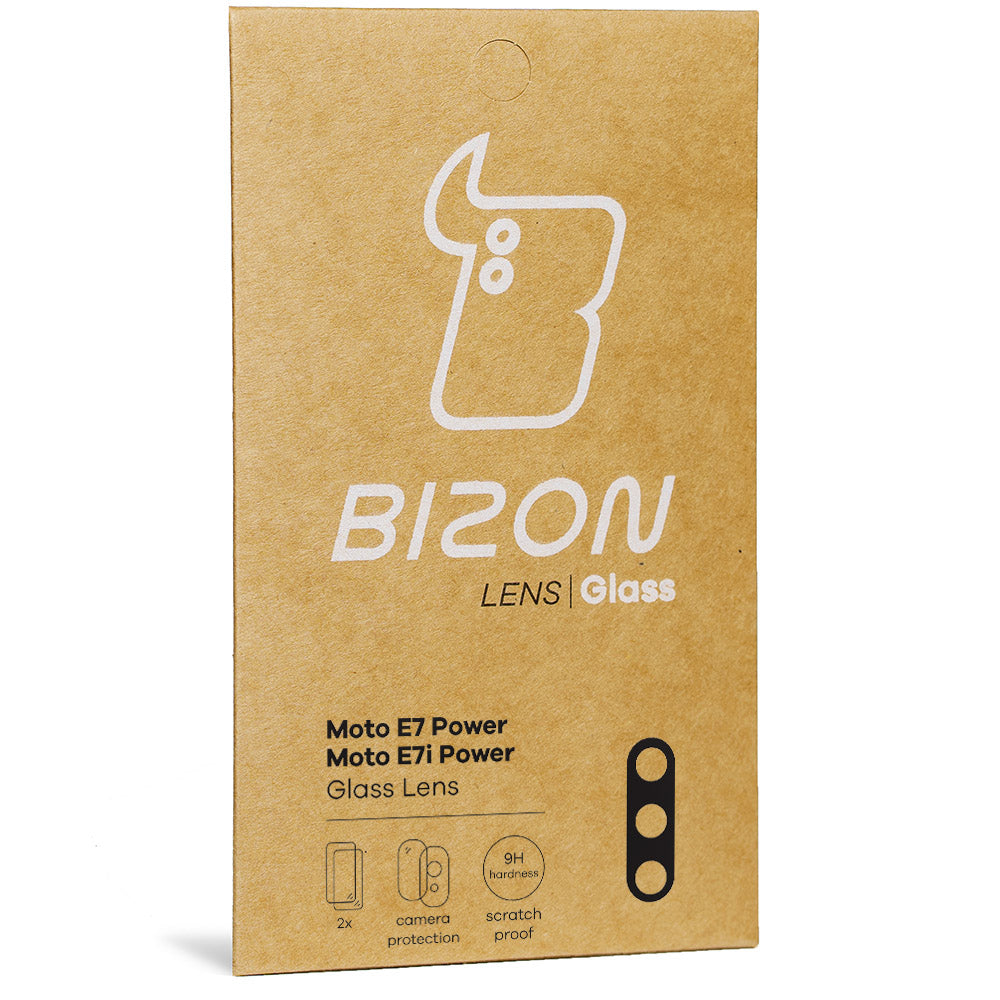 Glas für die Kamera Bizon Glass Lens für Moto E7 Power / E7i Power, 2 Stück