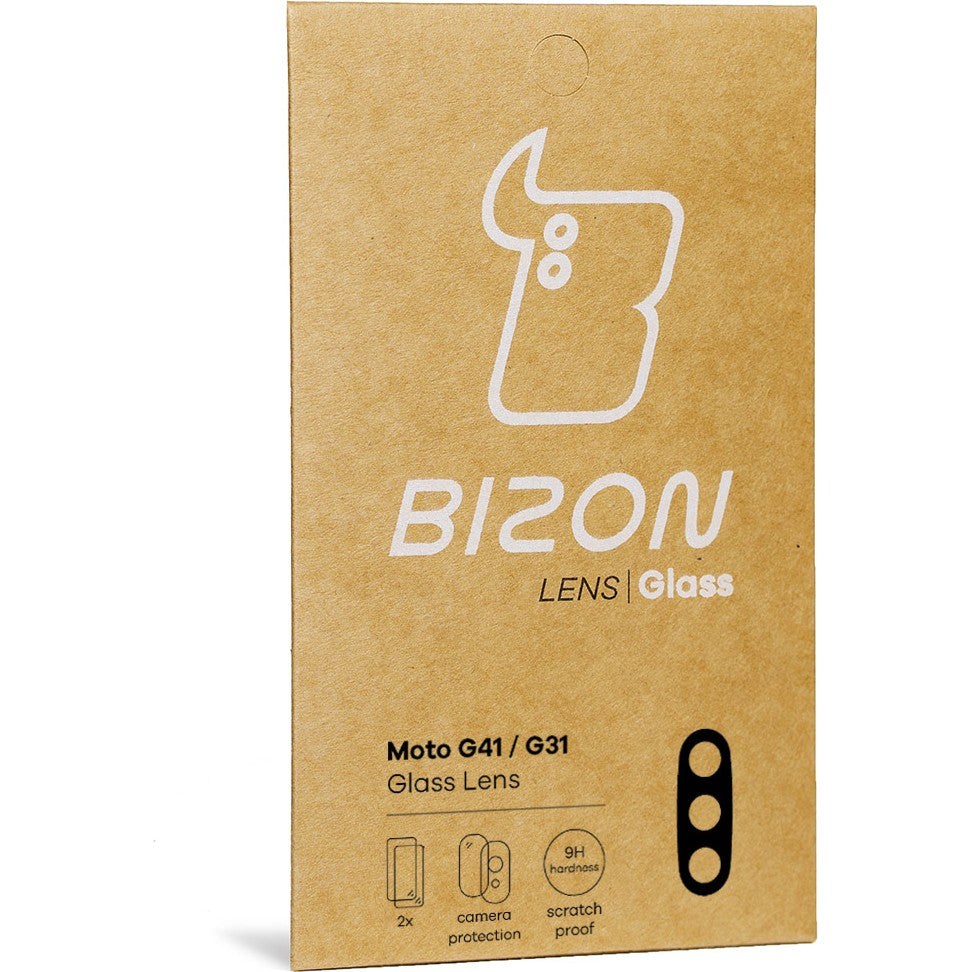 Gehärtetes Glas für die Kamera Bizon Glass Silk Lens für Moto G41/ G31, 2 Stück