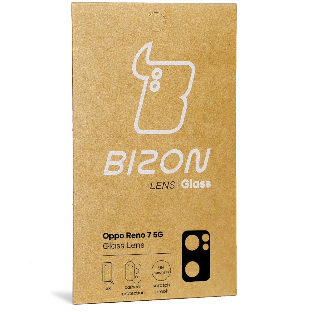 Glas für die Kamera Bizon Glass Lens für Oppo Reno 7 5G, 2 Stück
