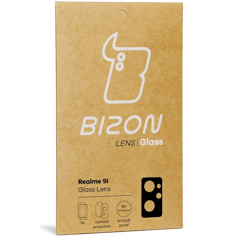 Gehärtetes Glas für die Kamera Bizon Glass Lens für Realme 9i, 2 Stück