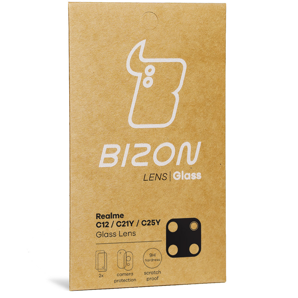 Glas für die Kamera Bizon Glass Lens für Realme C12 / C21Y / C25Y, 2 Stück