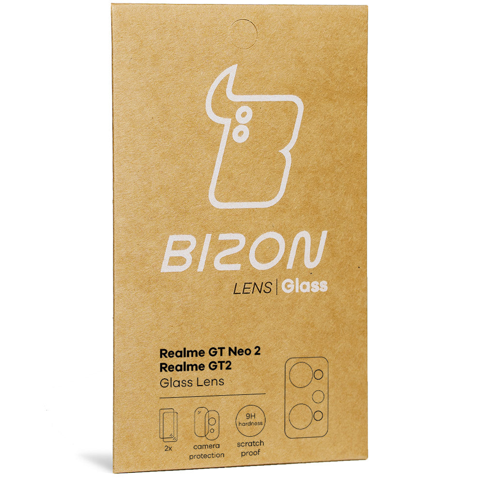 Gehärtetes Glas für die Kamera Bizon Glass Lens für Realme GT2 / Neo2 / Realme GT Neo 3T, 2 Stück