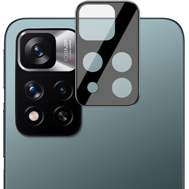 Gehärtetes Glas für die Kamera Bizon Glass Lens für Redmi Note 11 Pro+ 5G, 2 Stück