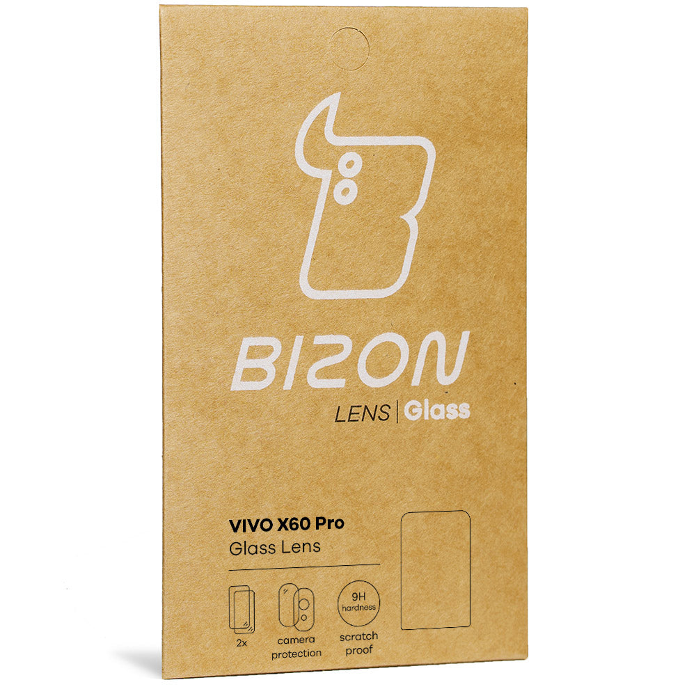 Gehärtetes Glas für die Kamera Bizon Glass Lens für Vivo X60 Pro, 2 Stück