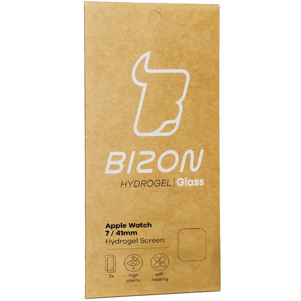 Hydrogel Folie Bizon Glass Hydrogel v2, Apple Watch 41 mm, 2 Stück