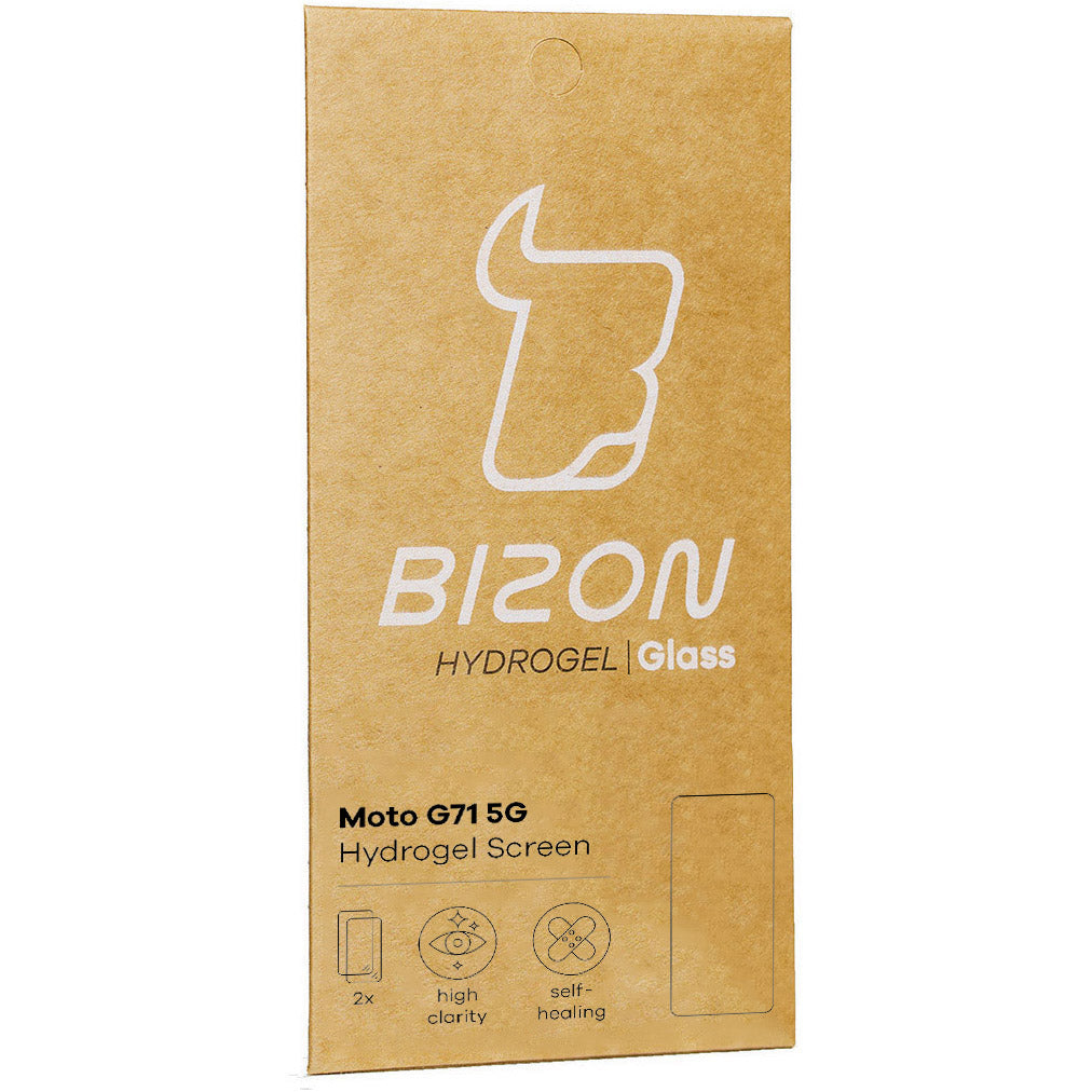 Hydrogel Folie für den Bildschirm Bizon Glass Hydrogel, Moto G71 5G, 2 Stück