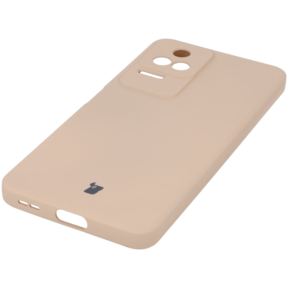 Schutzhülle Bizon Case Silicone für Xiaomi Poco F4, Hellrosa