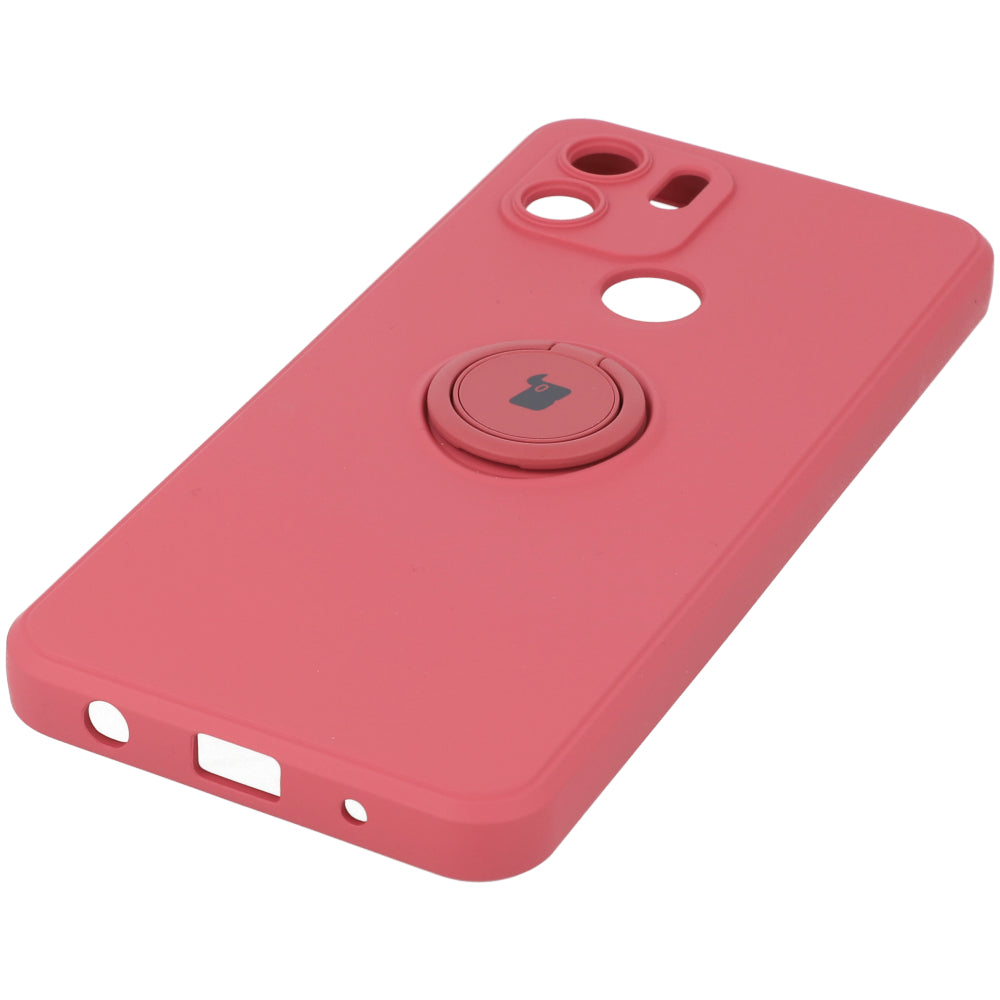 Schutzhülle Bizon Case Silicone Ring für Redmi A1, Dunkelrosa