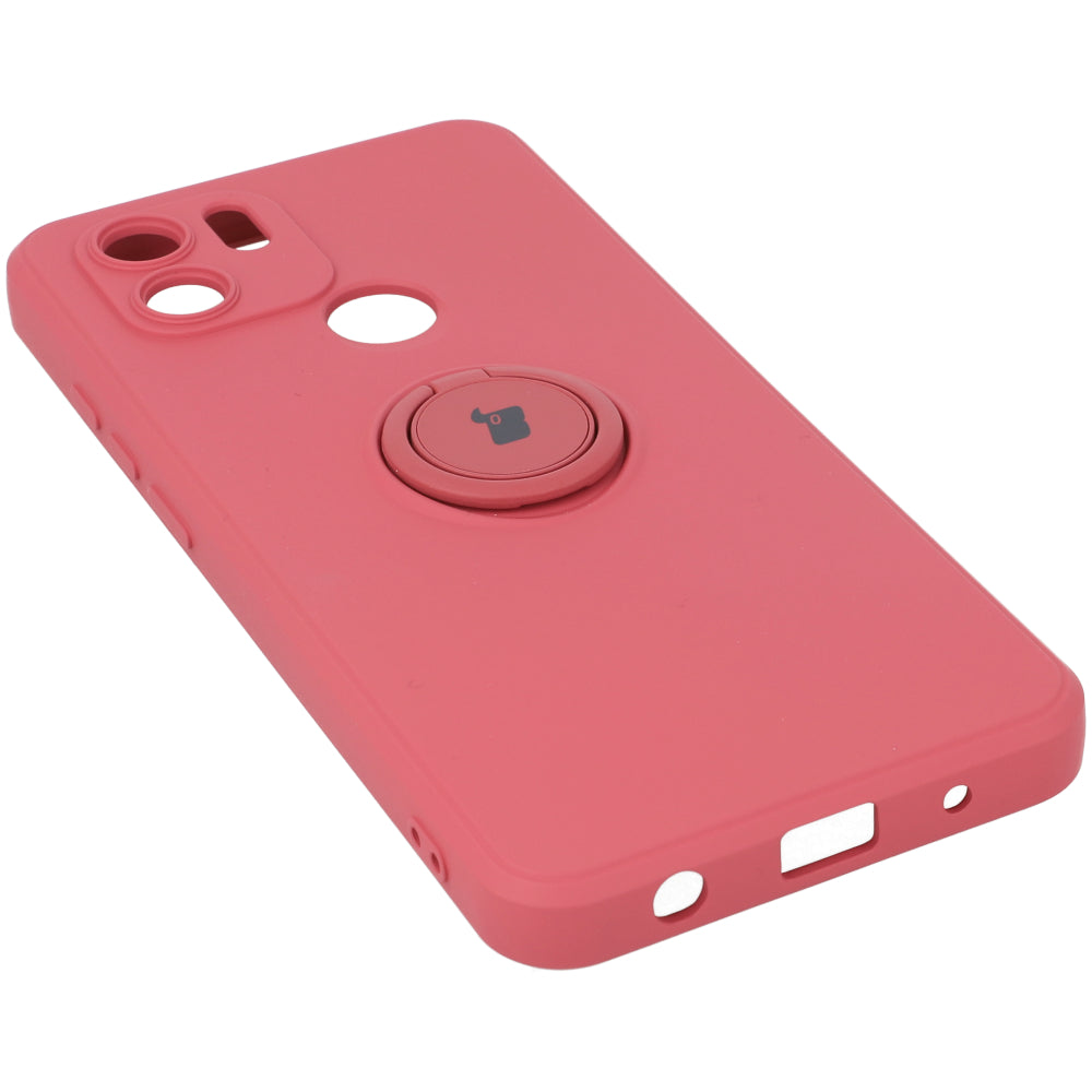 Schutzhülle Bizon Case Silicone Ring für Redmi A1, Dunkelrosa