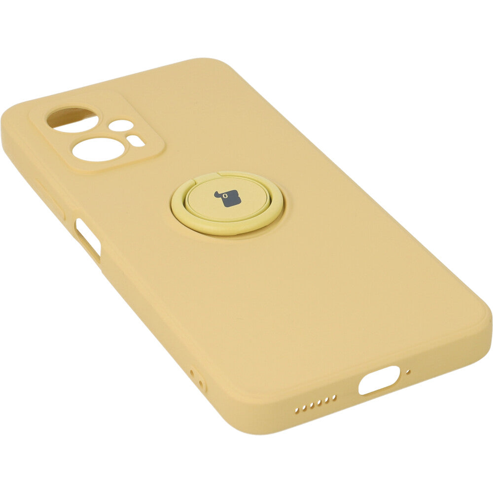 Schutzhülle Bizon Case Silicone Ring Sq für Xiaomi Poco X4 GT, Gelb