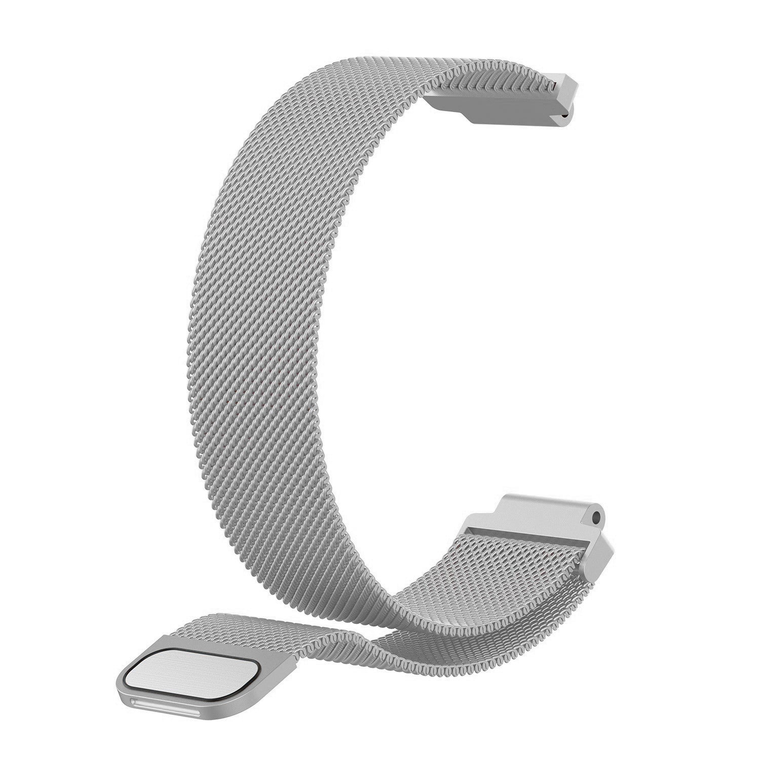 Armband Bizon Strap Watch Chain 18 mm für Huawei Watch GT 4 41 mm, Silbern