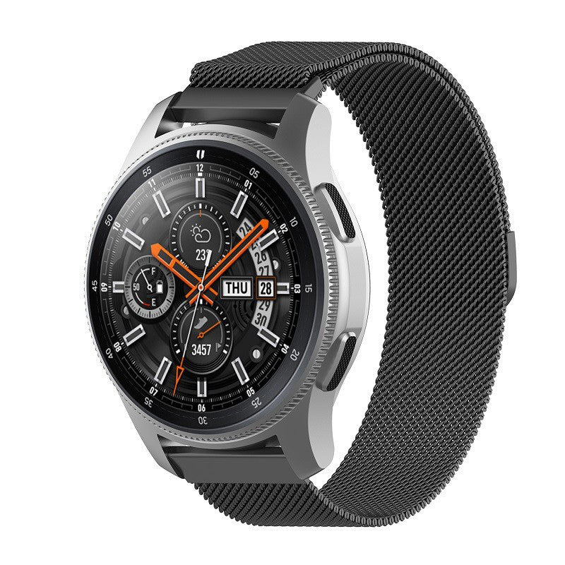 Armband Bizon Strap Watch Chain 20 mm für Huawei Watch GT 3 42 mm, Schwarz