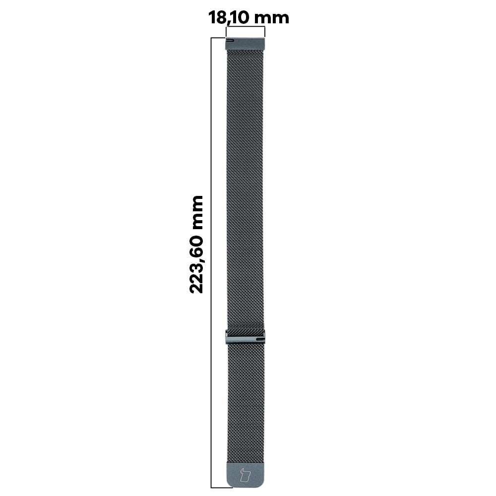 Armband Bizon Strap Watch Chain 20 mm für Huawei Watch GT 3 42 mm, Grau