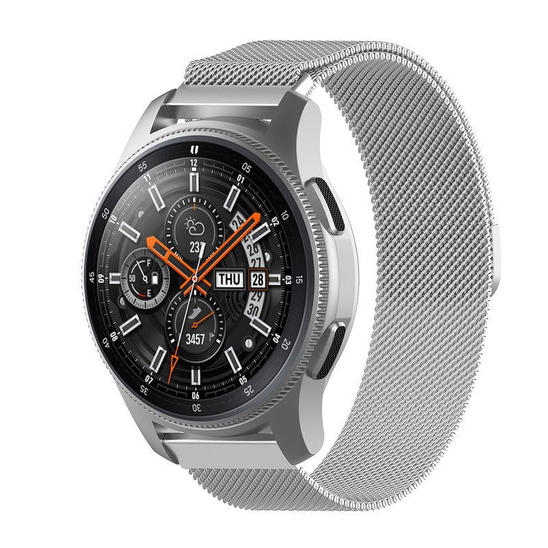 Armband Bizon Strap Watch Chain 20 mm für Huawei Watch GT 3 42 mm, Silbern