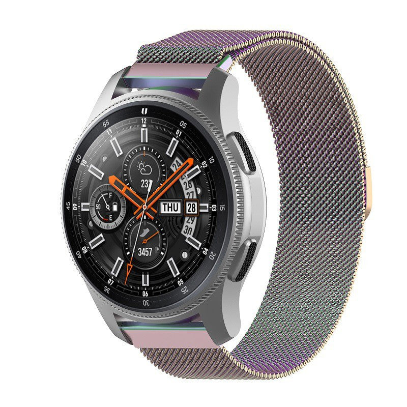 Armband Bizon Strap Watch Chain 22 mm für Huawei Watch GT 4 46 mm, Regenbogenfarbe