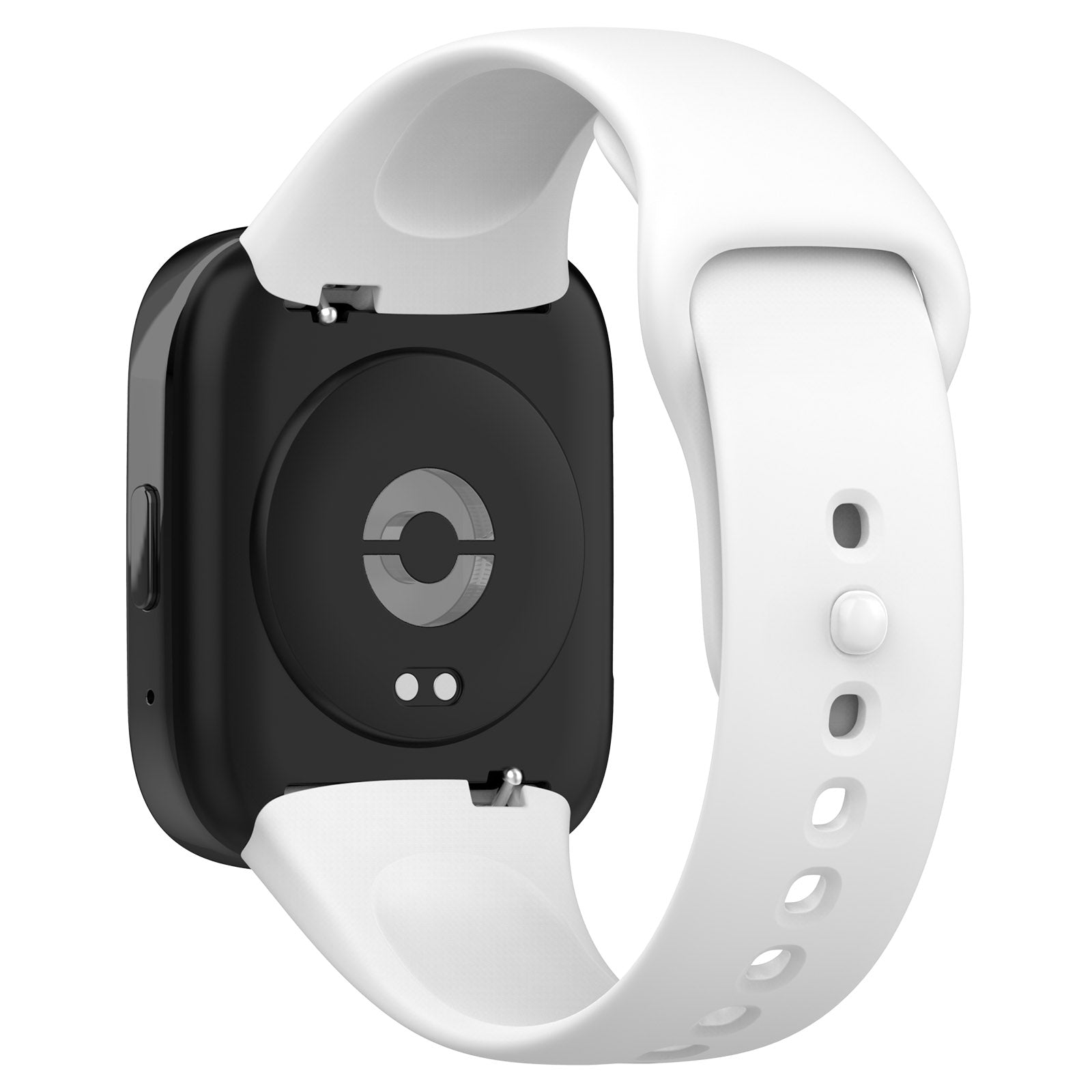 Armband Bizon Strap Watch Dots für Xiaomi Redmi Watch 3 Active, Weiß