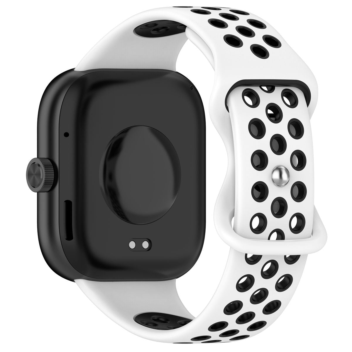 Armband für Xiaomi Redmi Watch 4/Xiaomi Band 8 Pro, Bizon Strap Watch Octo, Weiß-Schwarz