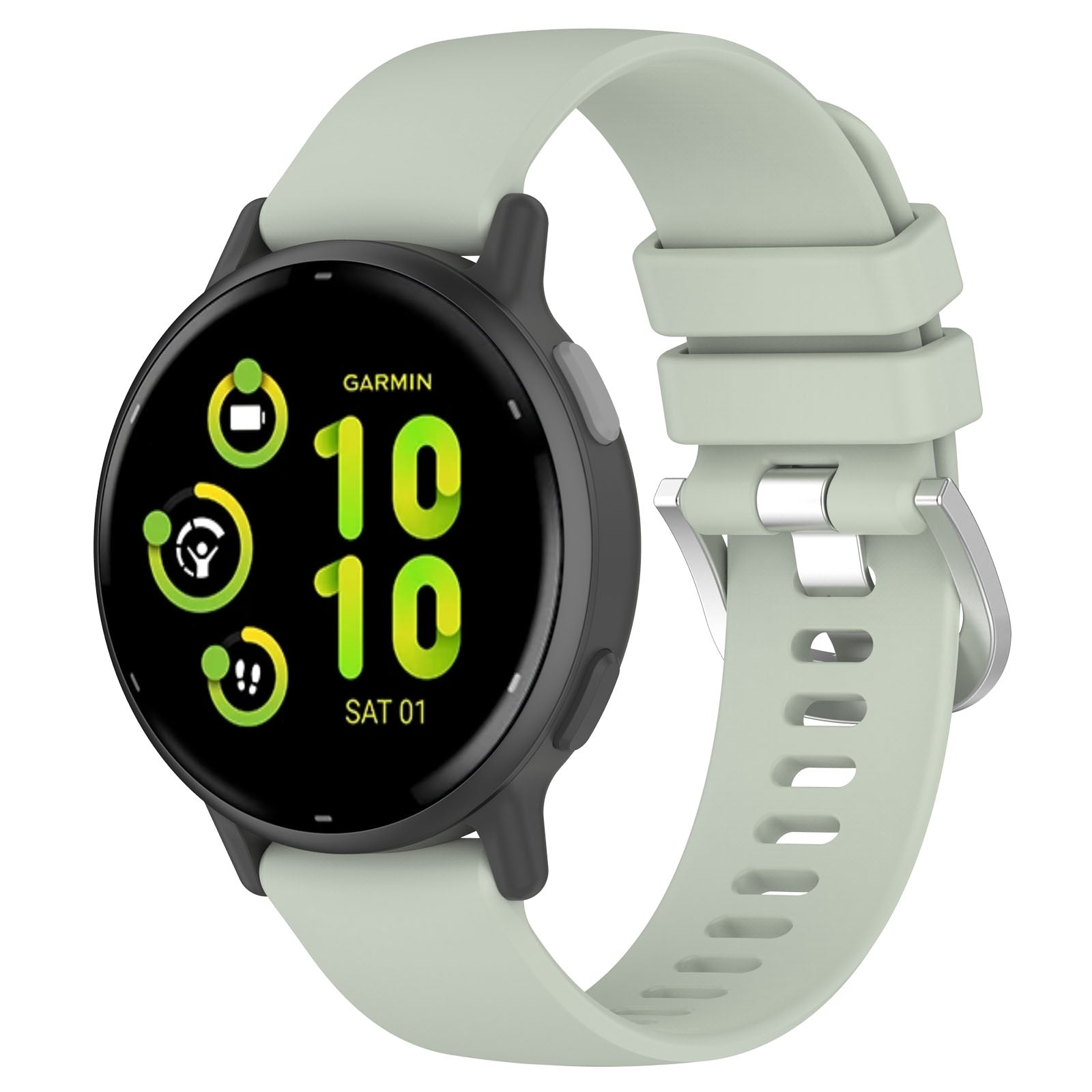 Armband Bizon Strap Watch Silicone Pro für Garmin Vivoactive 5, Türkis
