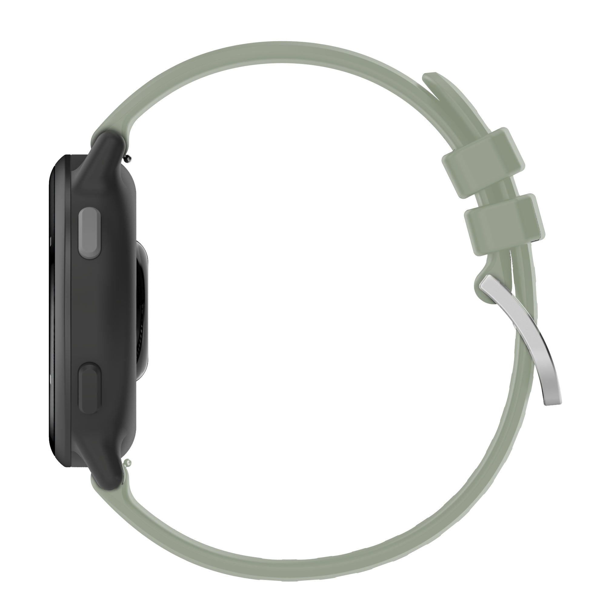 Silikon Armband für Smartwatch, Bizon Strap Watch Silicone Pro T, QuickRelease 20 mm, Türkis