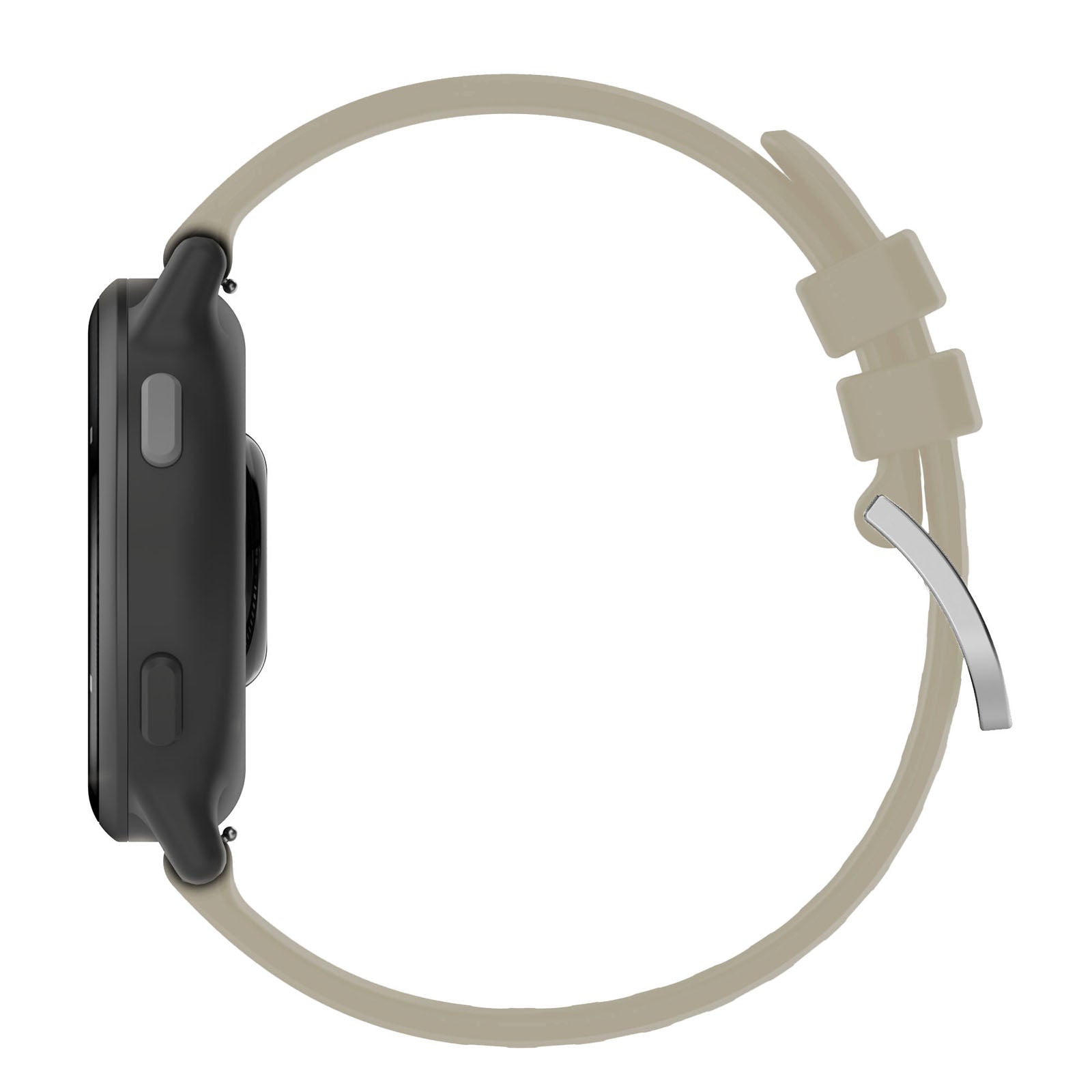 Armband Bizon Strap Watch Silicone Pro für Garmin Vivoactive 5, Hellgrau