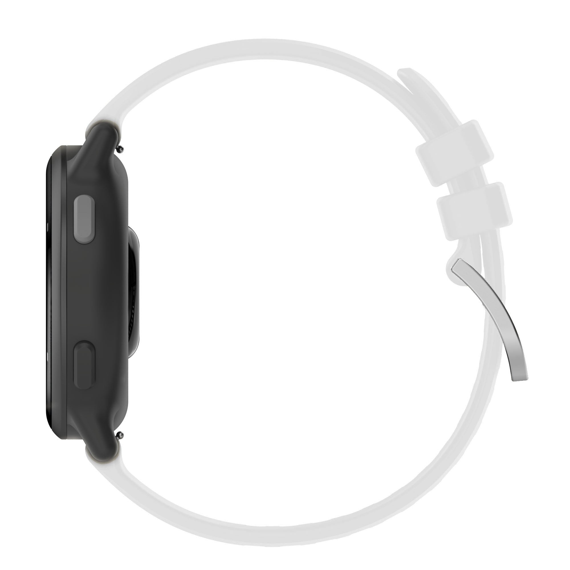 Armband Bizon Strap Watch Silicone Pro für Garmin Vivoactive 5, Weiß