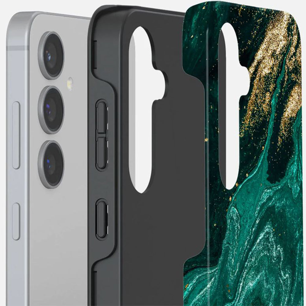 Schutzhülle für Galaxy S24, Burga Emerald Pool Tough, Mehrfarbig marine