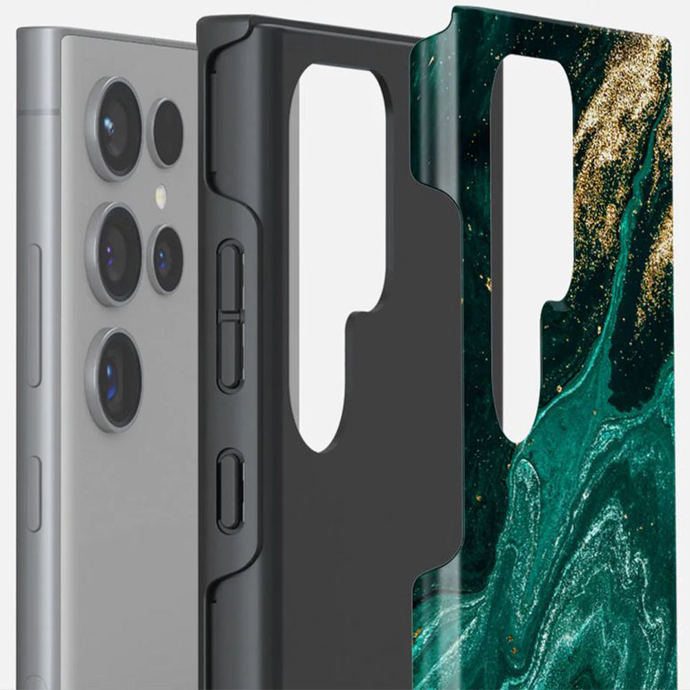 Schutzhülle für Galaxy S24 Ultra, Burga Emerald Pool Tough, Mehrfarbig marine