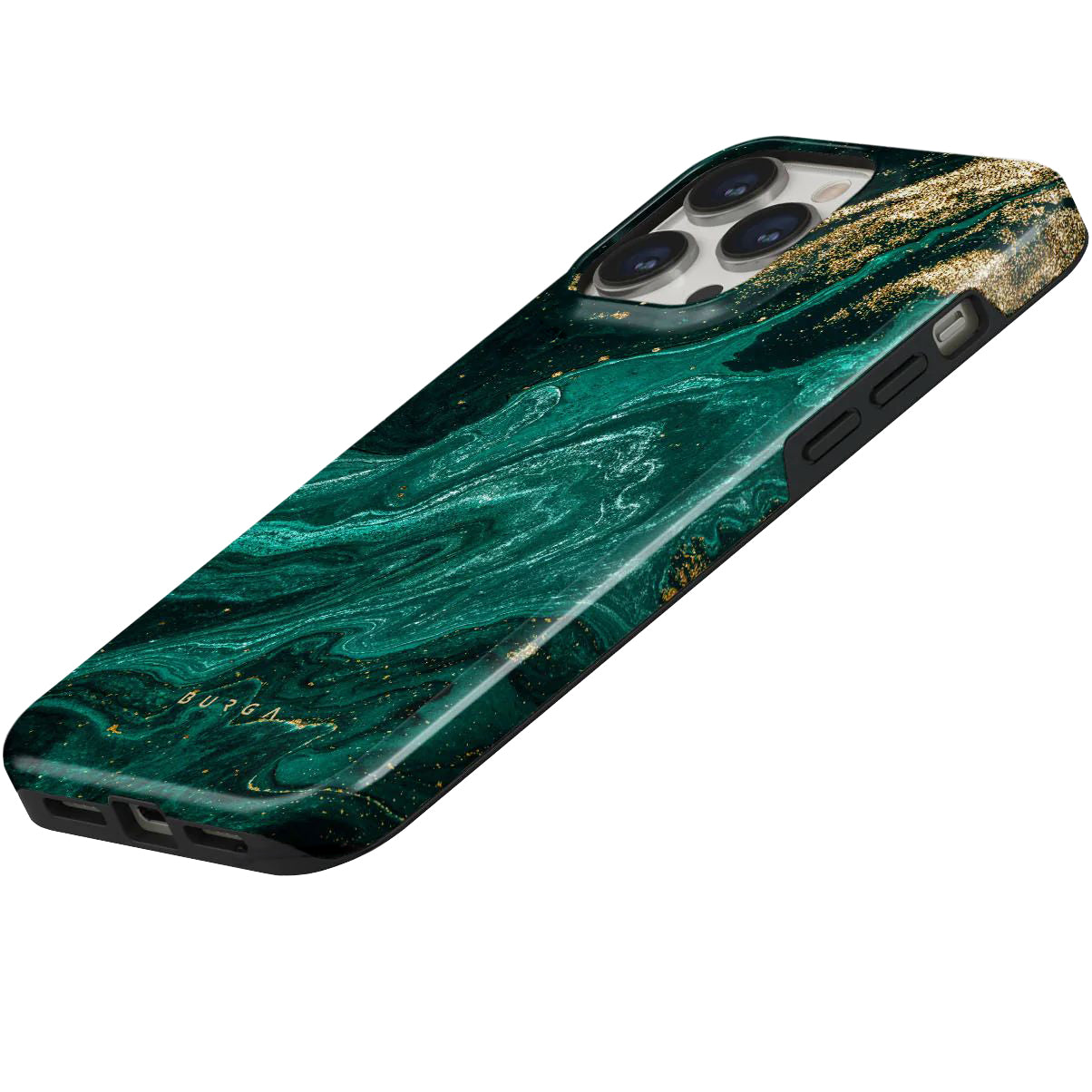 Schutzhülle für Apple iPhone 14 Pro, Burga Emerald Pool Tough Magsafe, Mehrfarbig marine