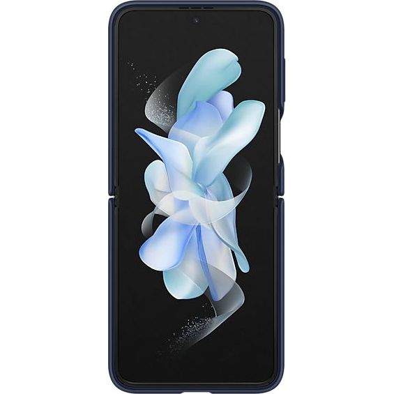 Schutzhülle Samsung Silicone Cover Ring für Galaxy Z Flip4, dunkelblau