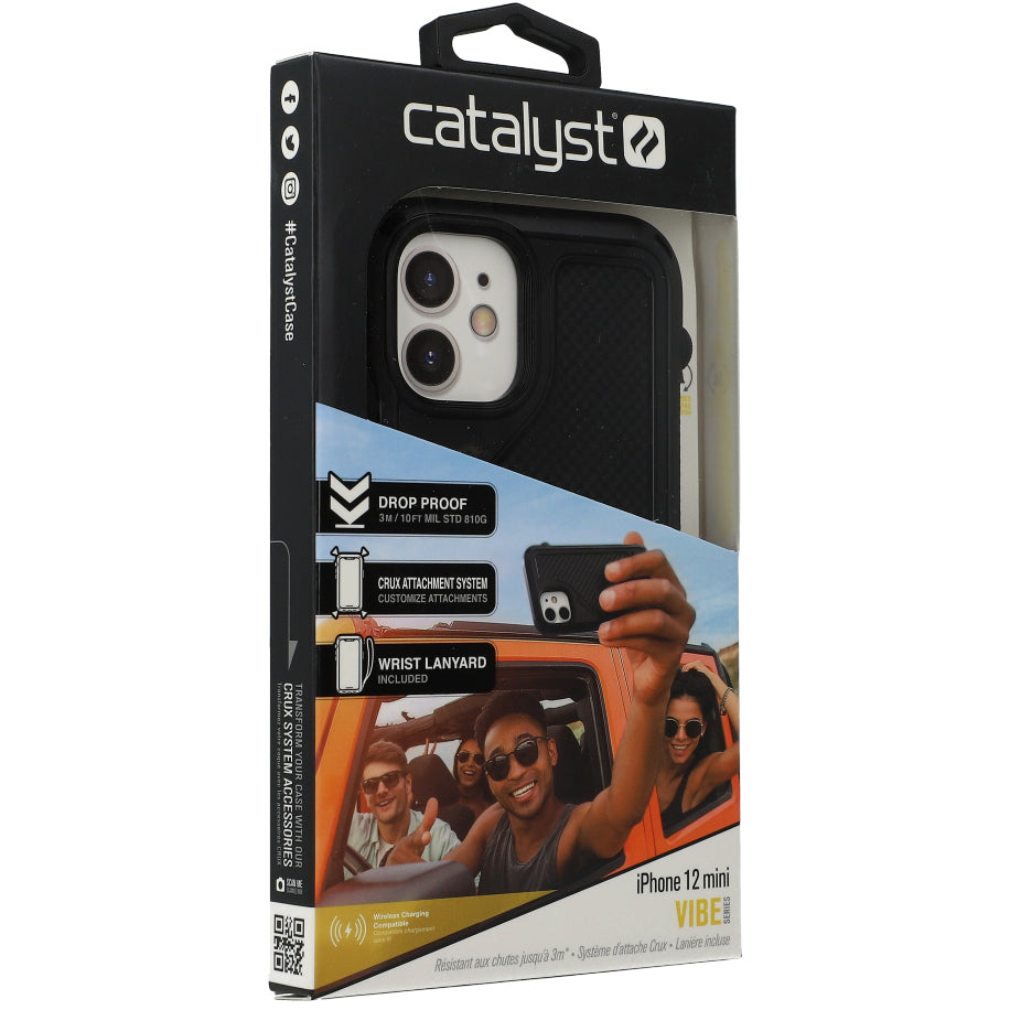 Schutzhülle Catalyst Vibe für iPhone 12 Mini, Schwarz