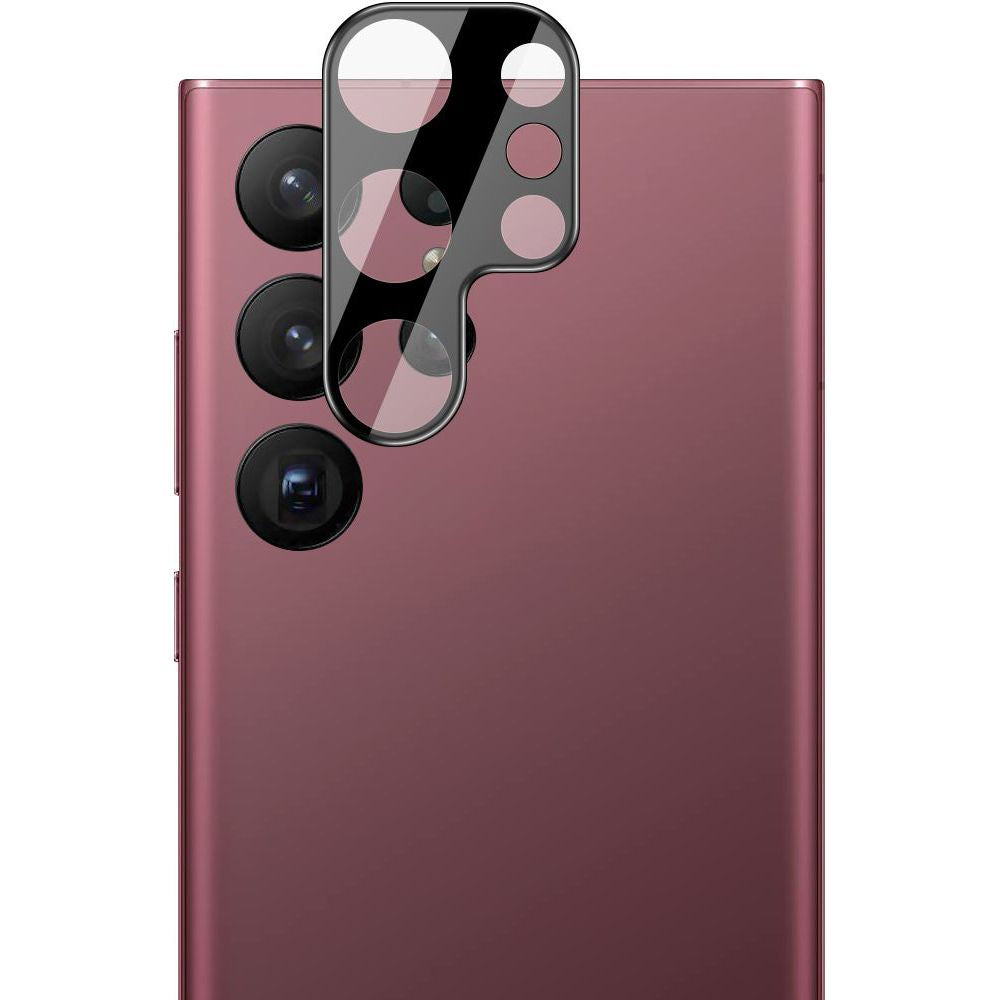 Gehärtetes Glas für die Kamera Bizon Glass Silk Lens für Galaxy S23 Ultra, 2 Stück