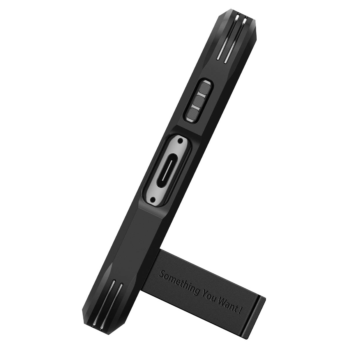 Schutzhülle Spigen Tough Armor für Galaxy S23 Plus, Schwarz