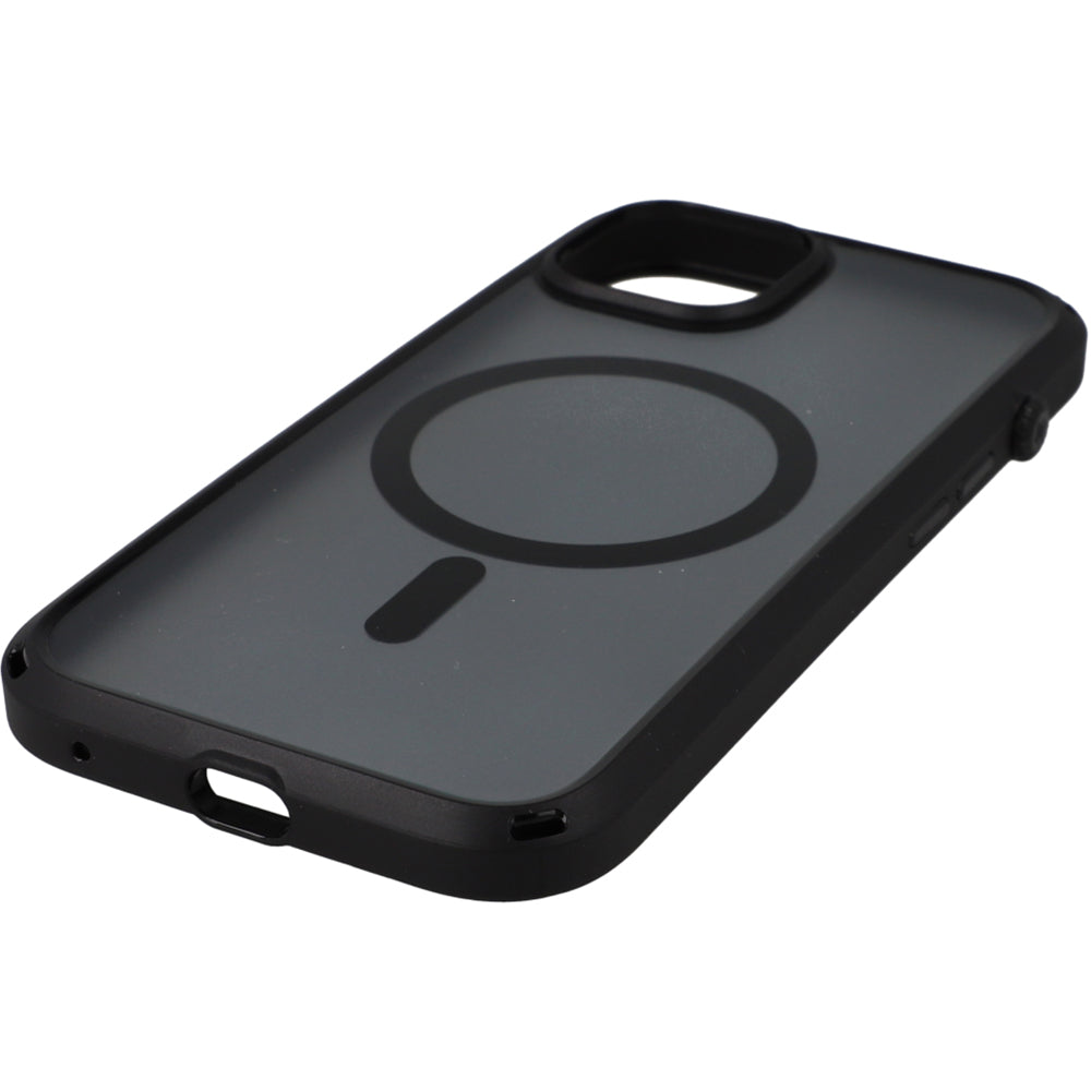 Schutzhülle für iPhone 15, Catalyst Influence Case Mag, Rauchfarben und Schwarz