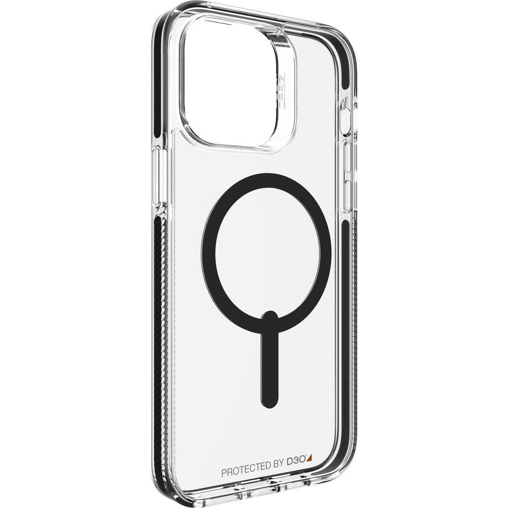 Schutzhülle Gear4 Santa Cruz Snap für iPhone 14 Pro Max, Transparent mit Schwarzer Rahmen