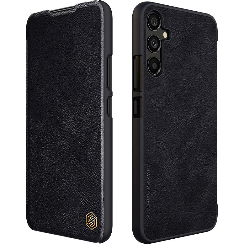 Schutzhülle Nillkin Qin für Galaxy A34 5G, Schwarz