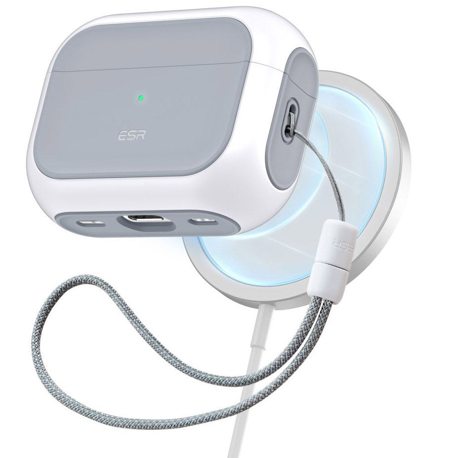 Schutzhülle ESR Orbit HaloLock MagSafe für AirPods Pro 1 / 2, Weiß
