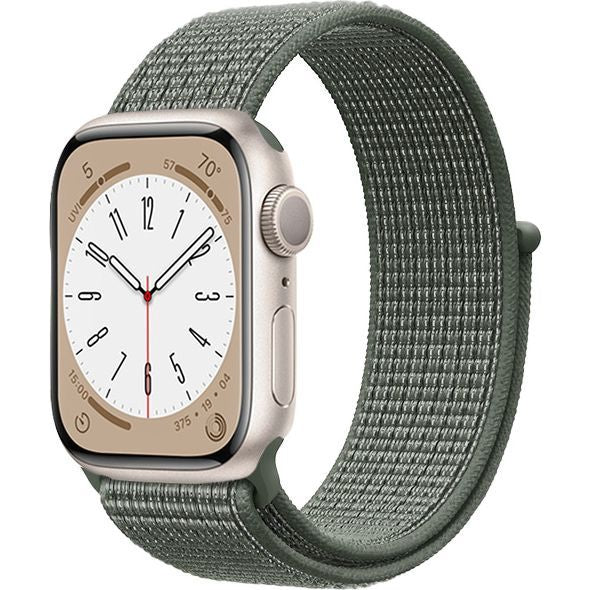 Armband Crong Nylon für Apple Watch 49/46/45/44 mm, Grün