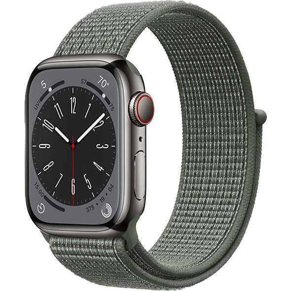Armband Crong Nylon für Apple Watch 49/46/45/44 mm, Grün