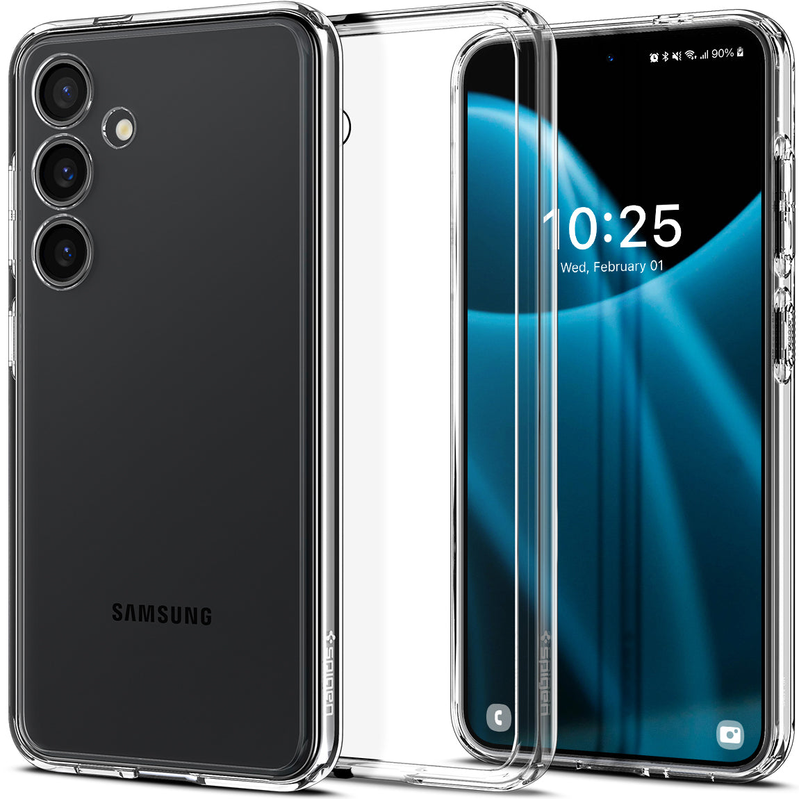 Schutzhülle für Galaxy S24, Spigen Ultra Hybrid, Transparent