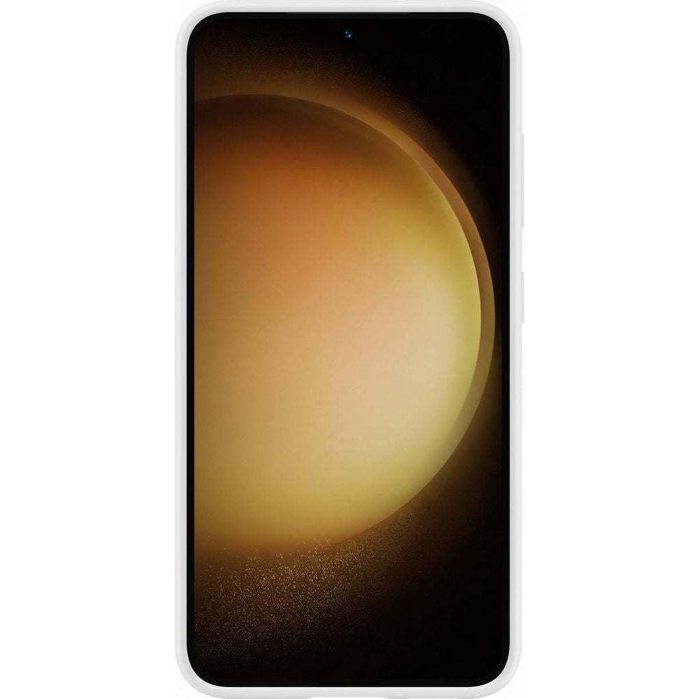 Schutzhülle Samsung Silicone Grip Cover für Galaxy S23 Plus 5G, Weiß